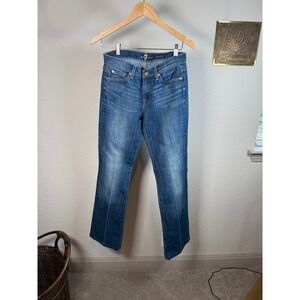 7 For All Mankind Bootcut Jeans Women's Size 28 Blue Denim Flare Leg